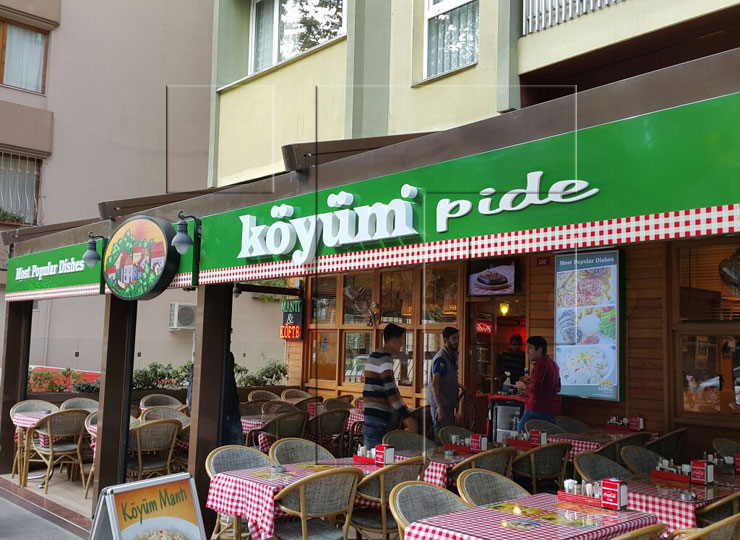 Köyüm Pide Şube Tabelası